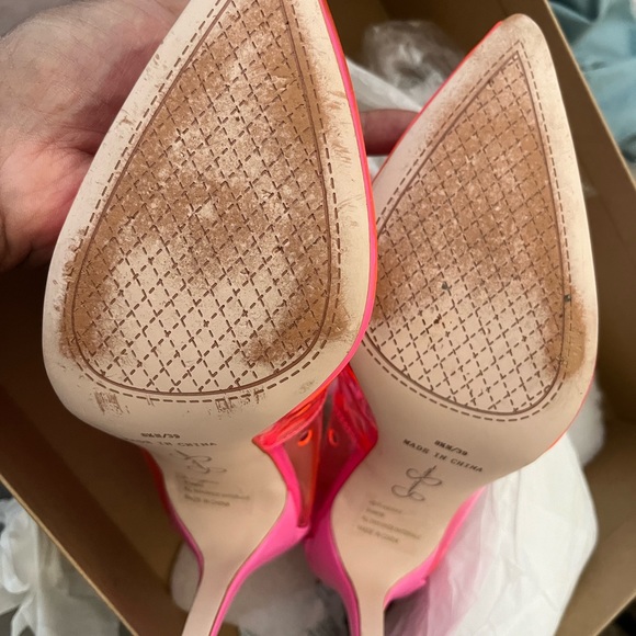 Pink Clear Jessica Simpson heels - Picture 2 of 5